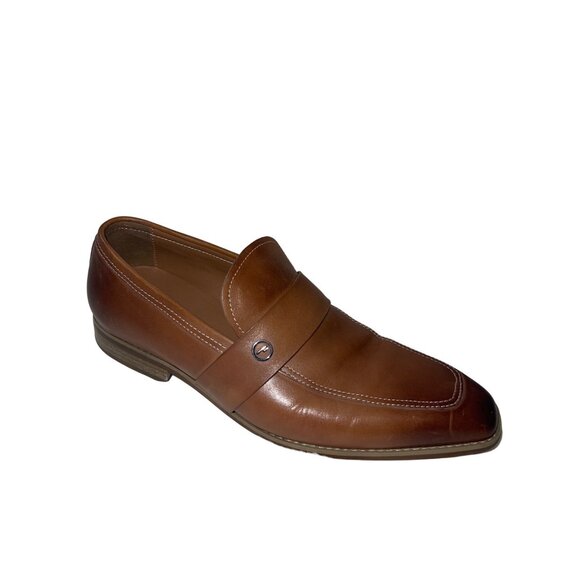 Pedro Men’s Leather Loafers - Size 6 US / 39‎ EU - Classic Brown Slip-On Shoes | - Picture 1 of 11
